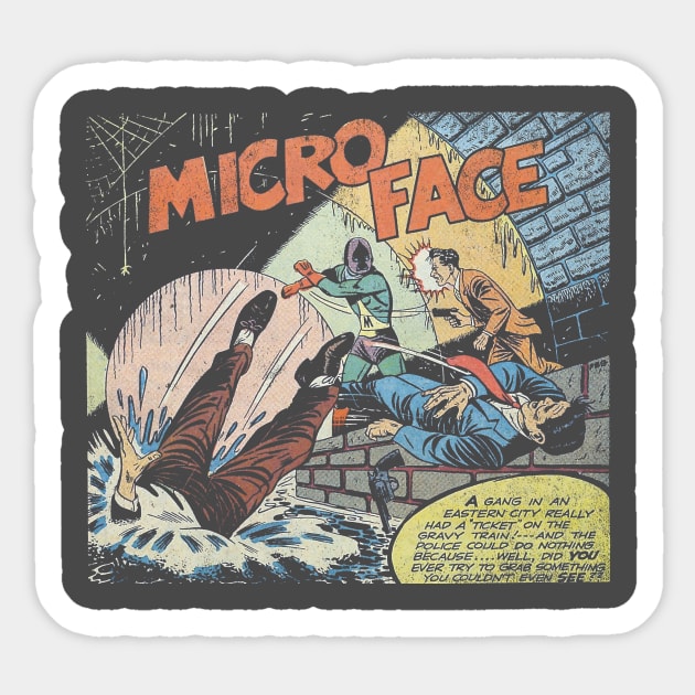 Micro Face #15 Sticker by kg07_shirts